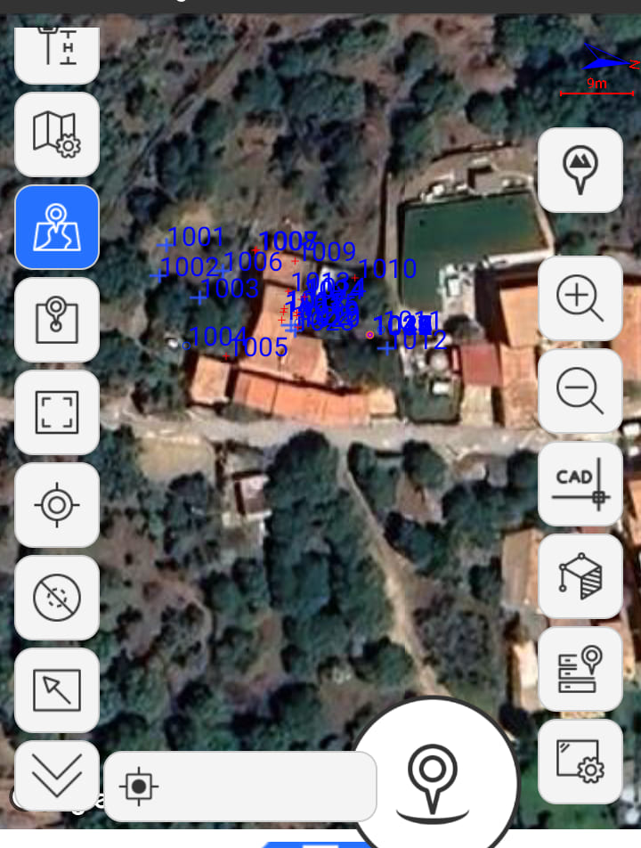Immagine di rilievo con GPS e stazione totale